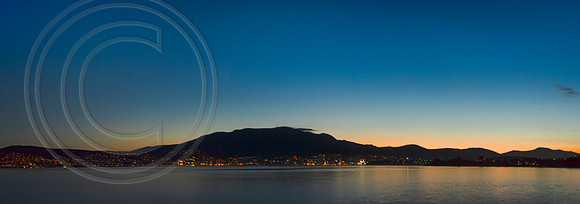 Sunset over Mt Wellington, Tasmania