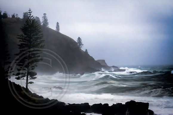 Storm at Cascade, Norfolk Island